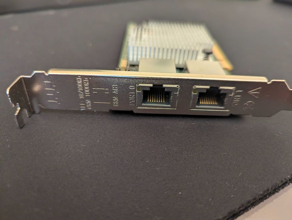 Placa de Rede dupla Ethernet 10Gbps Intel X540-T2 PCIe - X16 x8