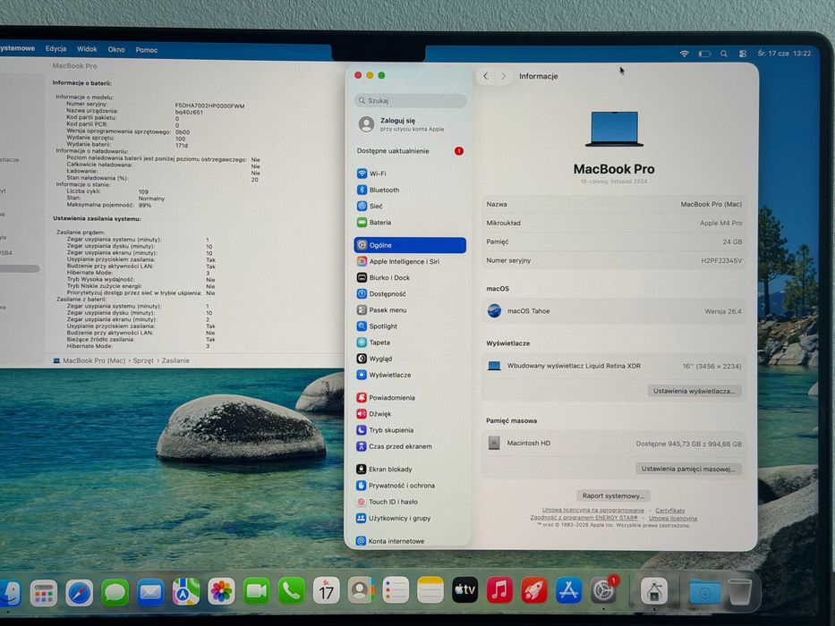 MacBook Pro 16” M4 Pro  | 24GB RAM |  1TB SSD |