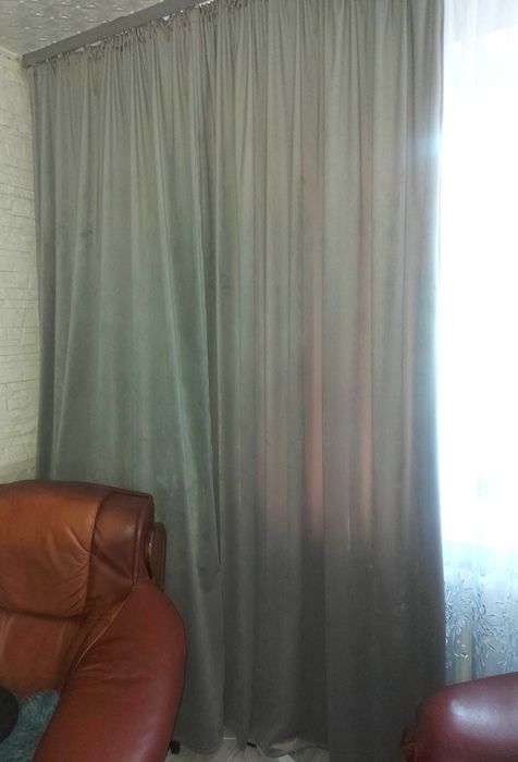 Gruba Welurowa 4x zasłona WELWETOWA Na Taśmie Żabki 250x148x4