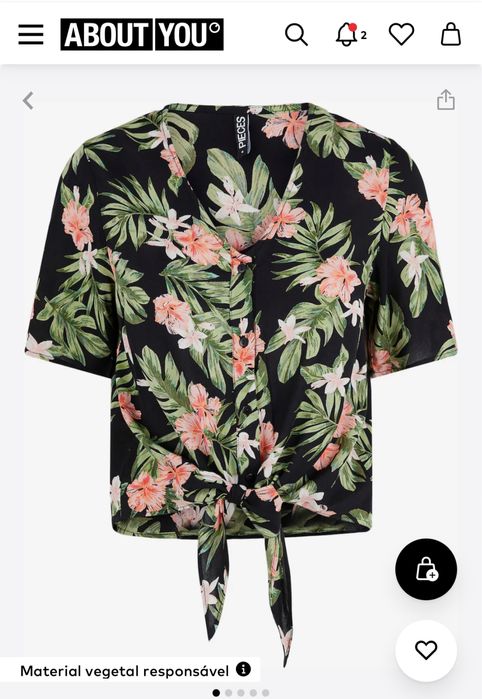 Pieces top manga curta S