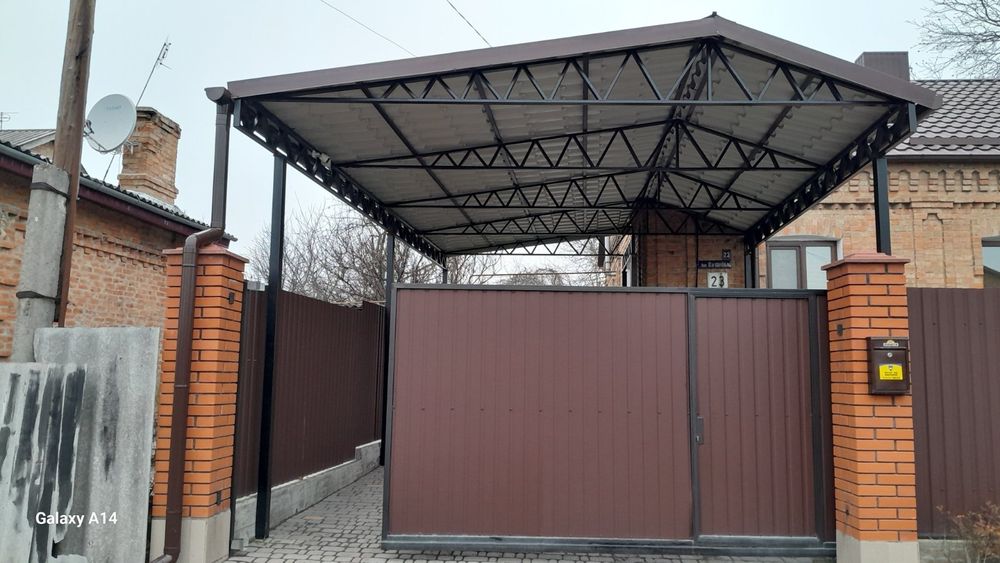Ангари під ключ, навіси під авто, кровельні роботи Житомир