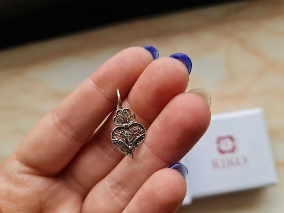 Brincos FILIGRANA coração de Viana