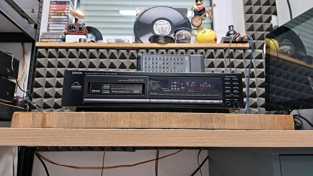 Zmieniacz cd Denon DCM-450 z  pilotem  po 1.włascicielu