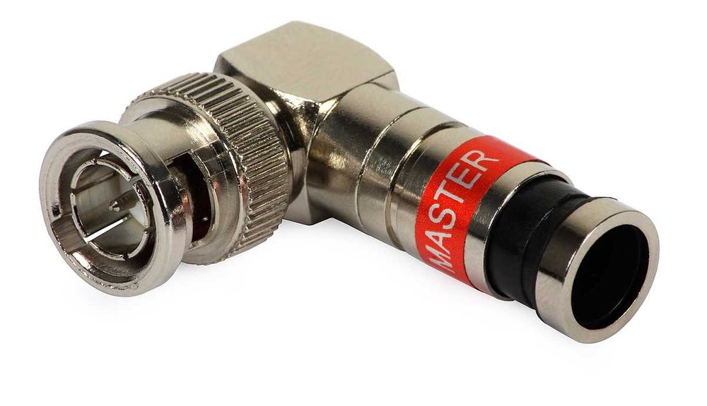 Złącze kompresyjne kątowe BNC 59 MASTER na RG-59 (CAMSET) Kod.: E8278