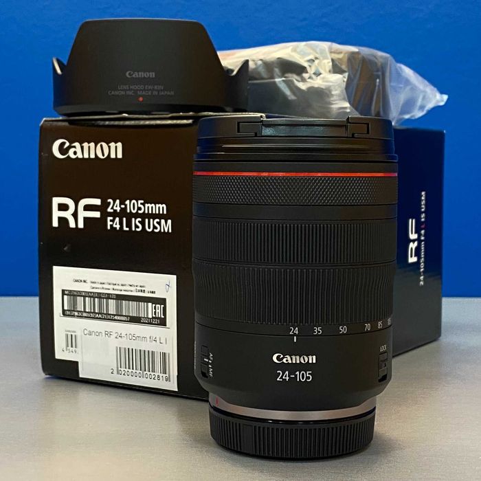 Canon RF 24-105mm f/4 L IS USM | NOVA | 3 ANOS DE GARANTIA