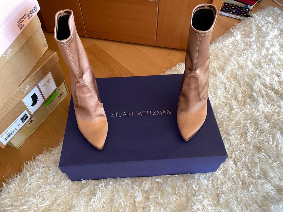 botas rose gold stuart weitzman 36 como novas