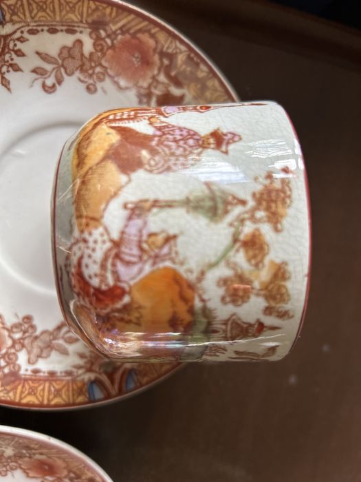 Loiça café chinesa pintada à mao