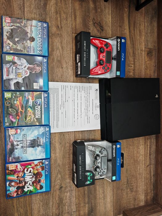 Ps4 PlayStation 4 Gwarancja Zestaw 2 Pady 5 Gier Zamiana ps3 xbox 360