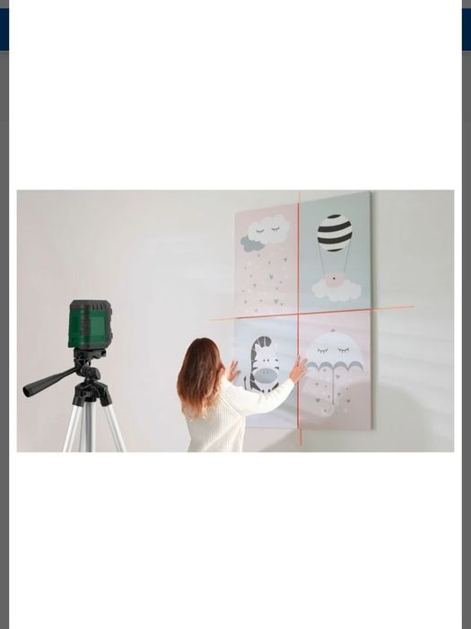 Nível a laser de linha cruzada com tripé parkside