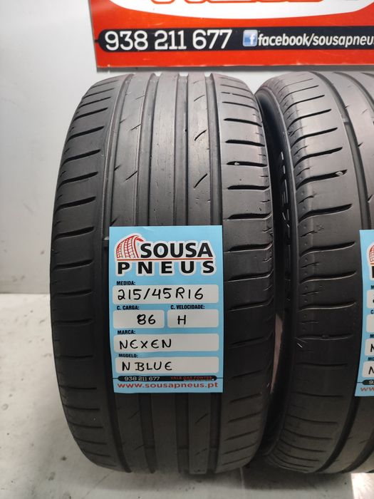 2 Pneus semi novos Nexen 215/45R16 86H Oferta dos portes