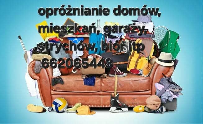 Sprzątanie ,Opróżnianie mieszkań ,piwnic ,strychów ,bìór