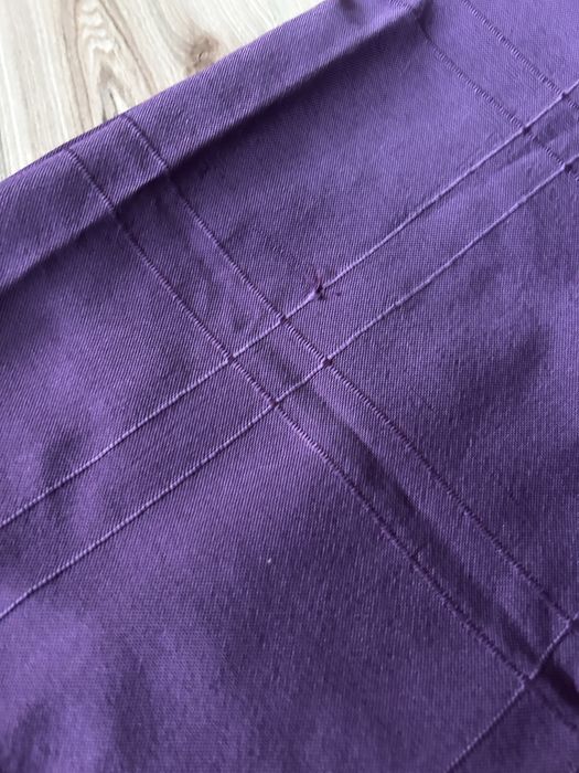 Firanka zasłonka zasłony tiul błyszczące na okno fiolet lila