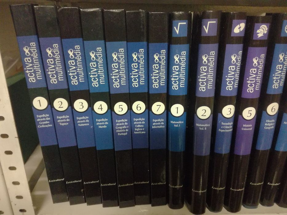 Enciclopédia Activa Multimédia 13 volumes + 7 CDs