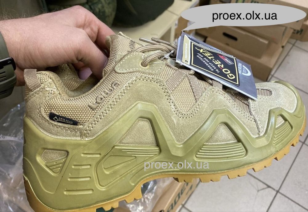 Lowa Zephyr GTX LO TF Koyote тактичні кросівки Gore Tex літні військові трекінгові берці койот Lowa Zephyr GTX LO TF
