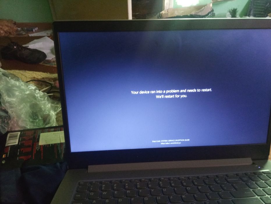 Laptop Lenovo Ideapad 3 uszkodzony. Odbiór osobisty.