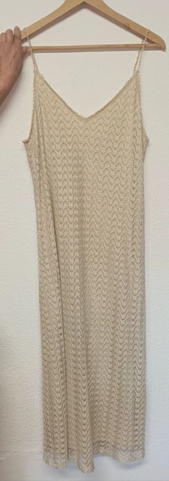 Vestido Dourado de Malha
