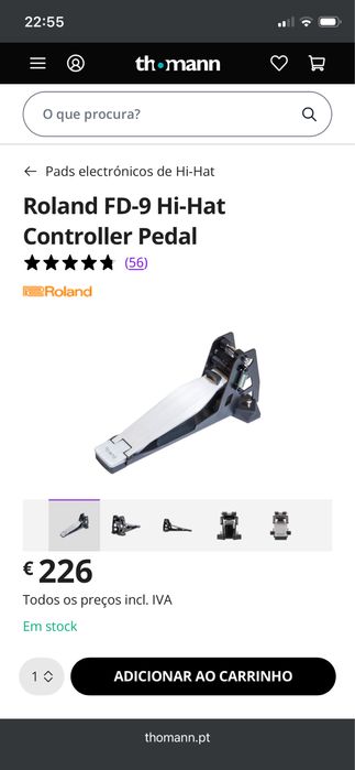 Pedal roland trigger KT-10 e FD-9 NOVOS