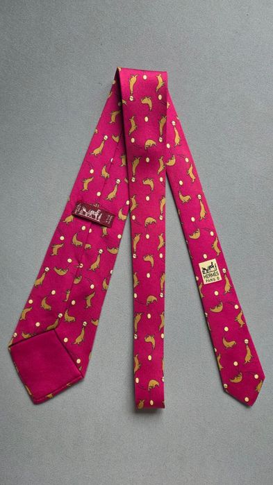 Krawat jedwabny Hermès