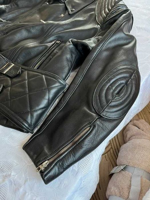 Kurtka skórzana męska motocyklowa ramoneska solidna L XL Erlmeier