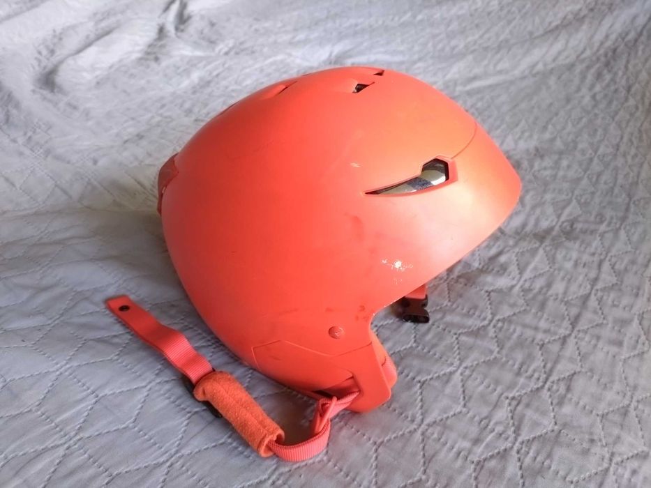 Kask narciarski dla dzieci wedze pomarańczowy