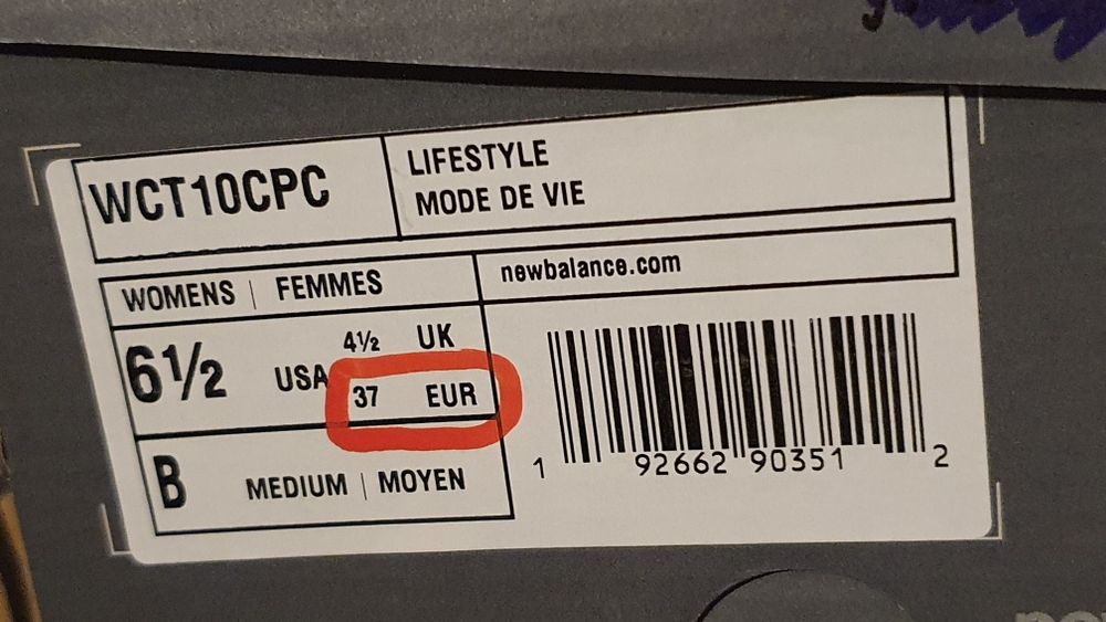 Sneakersy damskie sportowe New Balance rozmiar 37 / wkładka 23.5 cm