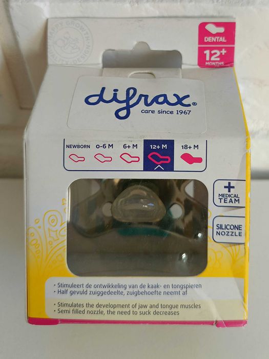 Difrax Smoczek anatomiczny ortodontyczy 12-18 miesięcy GR