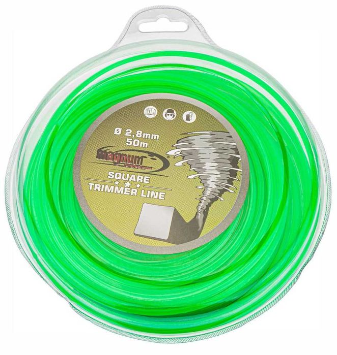 ŻYŁKA TNĄCA 2,8mm 50m 4 kątna kwadratowa do kosy spalinowej