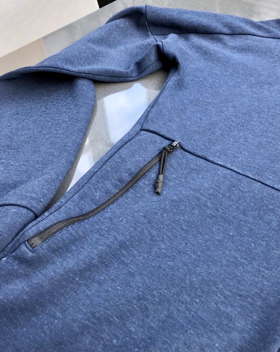 Adidas bluza rozpinana z kapturem granatowa S.