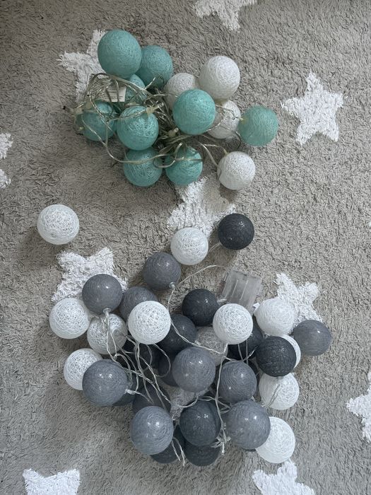 Lampki kulki cotton balls 50 szt zapas