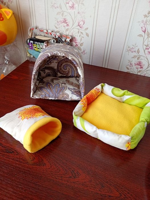 Будиночок та лежак для гризунів