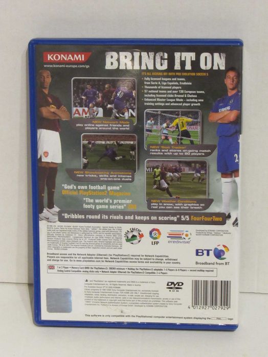 Jogo Playstation 2 PS2 Pro Evolution Soccer 5 PES 5 completo