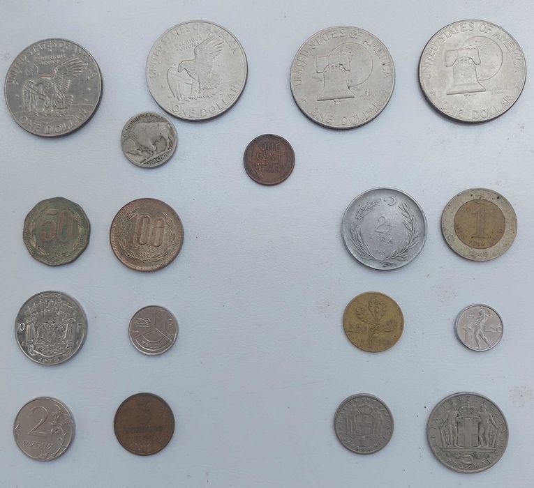 Moedas varios países