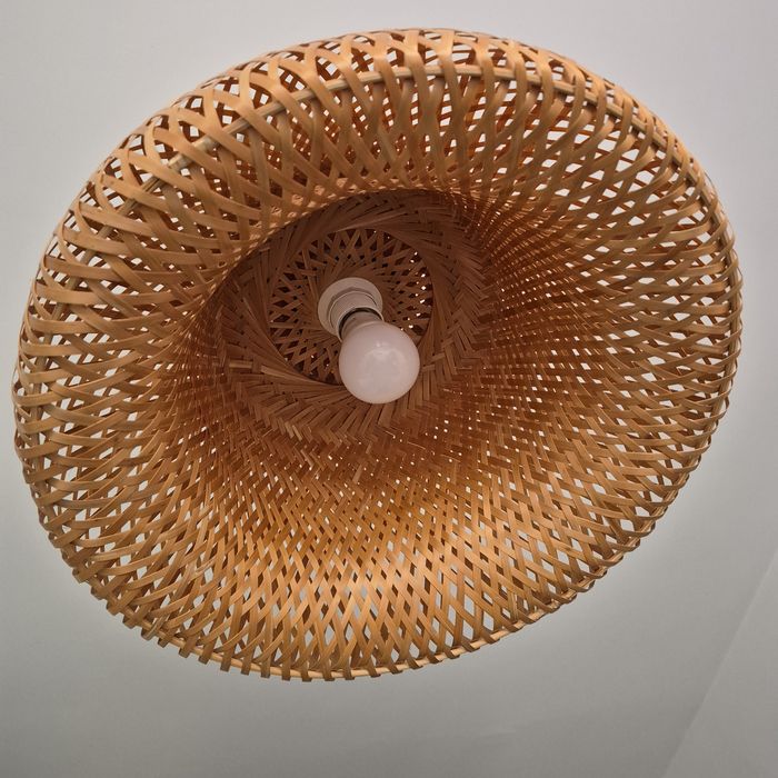 Lampa bambusow boho