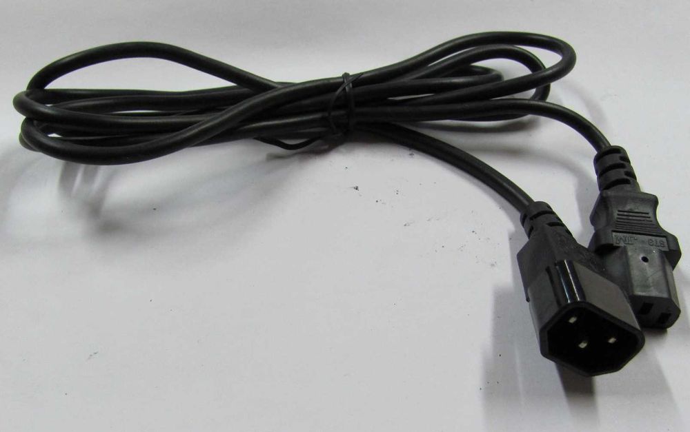 Силовой кабель 220в PC-Monitor (перемычка) IEC C13-C14 1.8 м