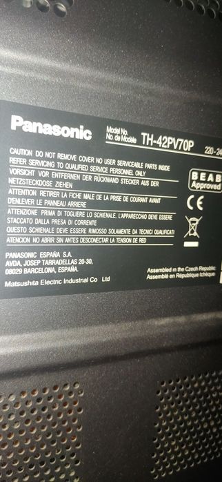 Telewizor Panasonic 42 cale plazma th-42pv70p