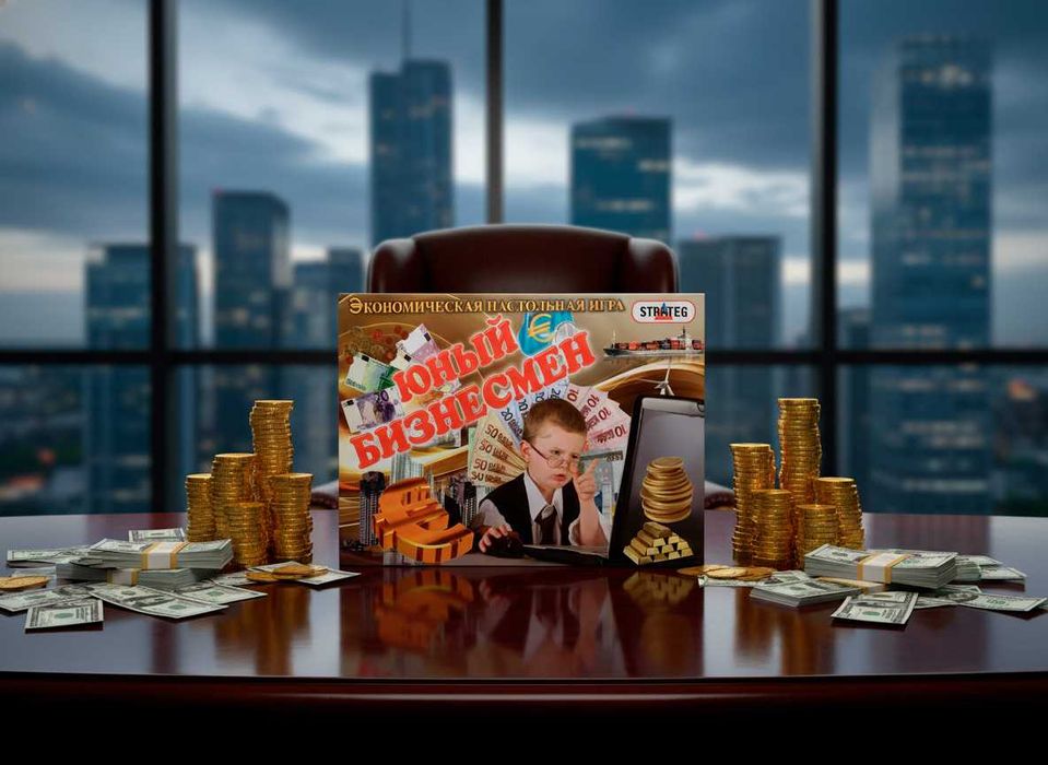 Монополія Юний Бізнесмен + Пазл в подарунок