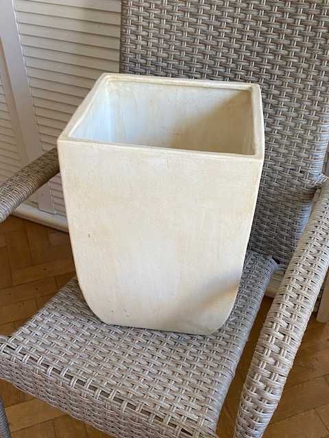 2 szt. DUŻE OSŁONKI  na donice komplet donice jasne ecru