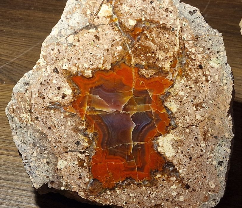 Duży agat Nowy Kościół minerał