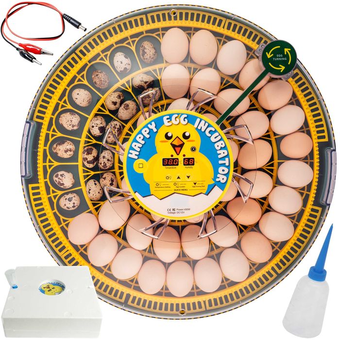 INKUBATOR HAPPY na 52 jaj jaja Automatyczny klujnik IDEALNY NA PREZENT