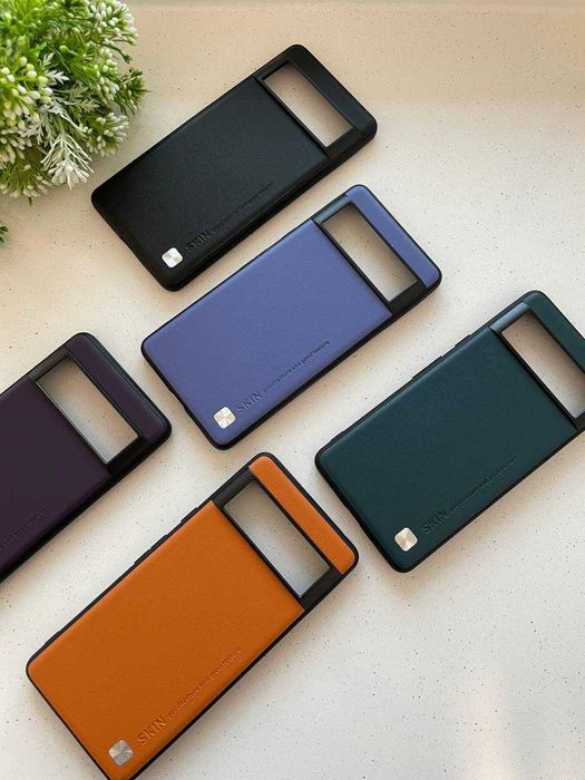 Кожаный чехол для Google Pixel 6 Pro LEATHER SKIN на все модели