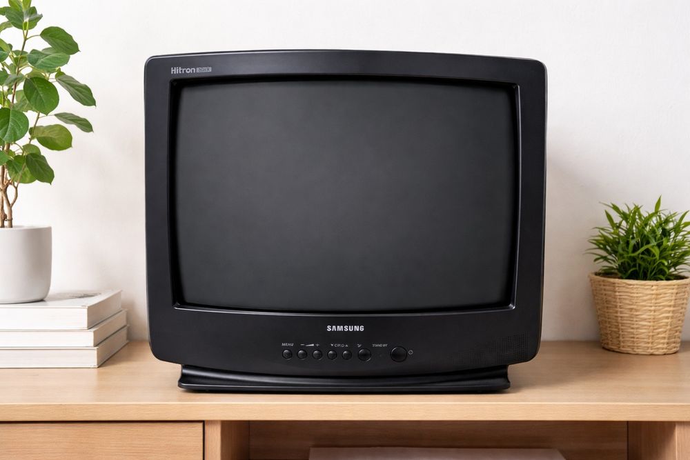 TV Samsung CRT 14"/15" – Retro Gaming – Com SCART – Funcional