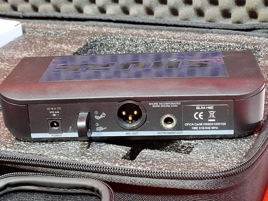 Mikrofon bezprzewodowy SHURE BLX z bodypackiem i mikrofonem nagłownym