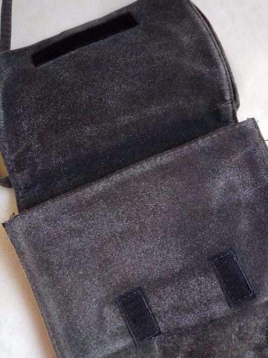 Bolsa Cinzenta Veludo - Elegante - Festa - NOVA