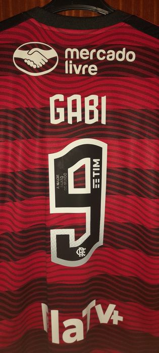 Camisola de Futebol - Flamengo - Gabriel Barbosa #9 Final Libertadores