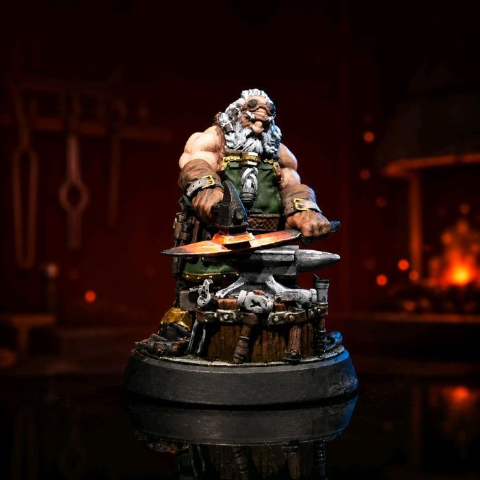 Krasnolud Kowal Figurka 32mm 14K godna z DnD RPG