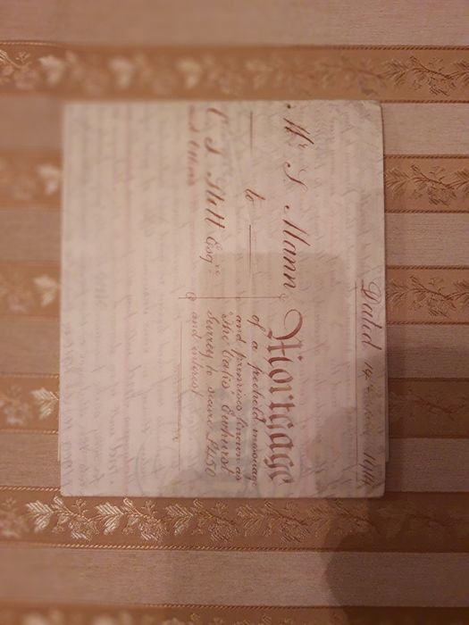 Dokument Anglia Wielki Pergamin Slott z 1914 roku - Oryginalny