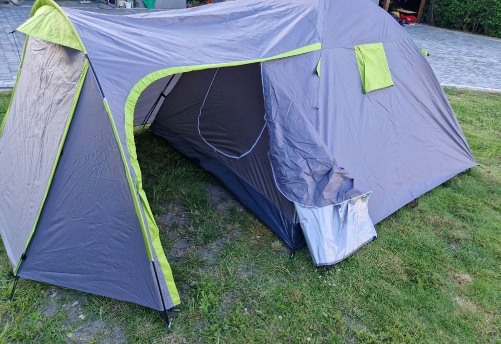 Namiot TURYSTYCZNY 4 os Rodzinny KEMPINGOWY Iglo Wodoodporny 225 cm