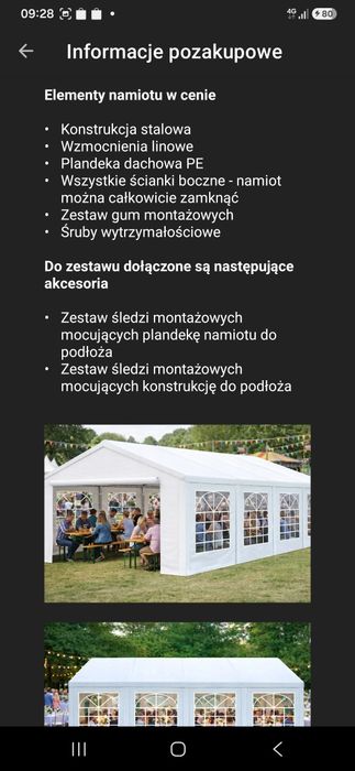 Namiot biesiadny