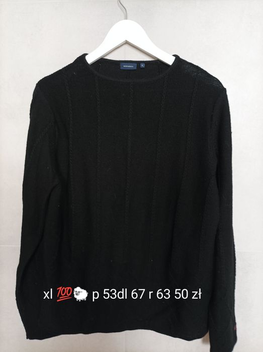 Sweter wełniany damski xl
