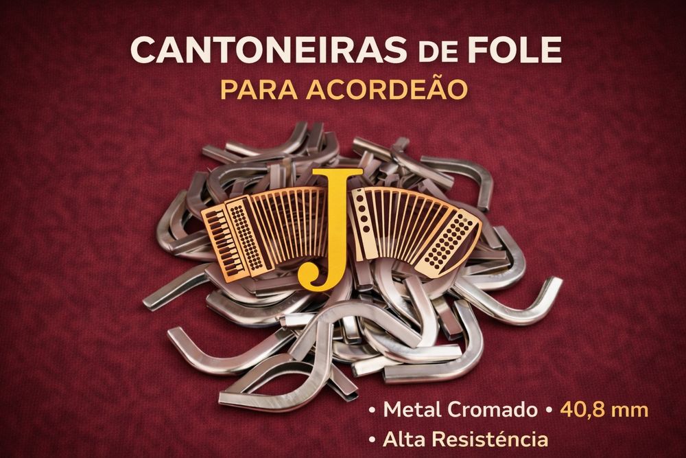 Cantoneiras metálicas para proteção dos cantos do fole de acordeão o